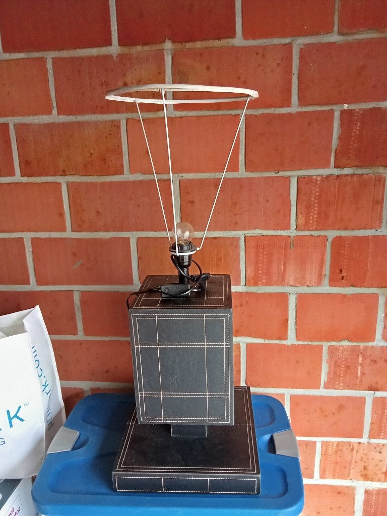 Tafel-lampvoet / lampbasis., Ophalen, E27 (groot), Zwart, Design