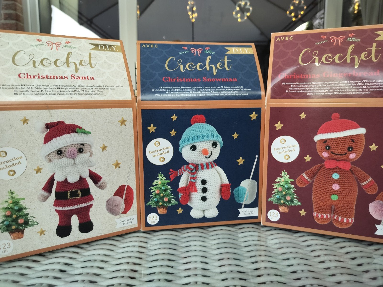 3x haaksets kerst, Ophalen of Verzenden, Zo goed als nieuw, Kerstmis