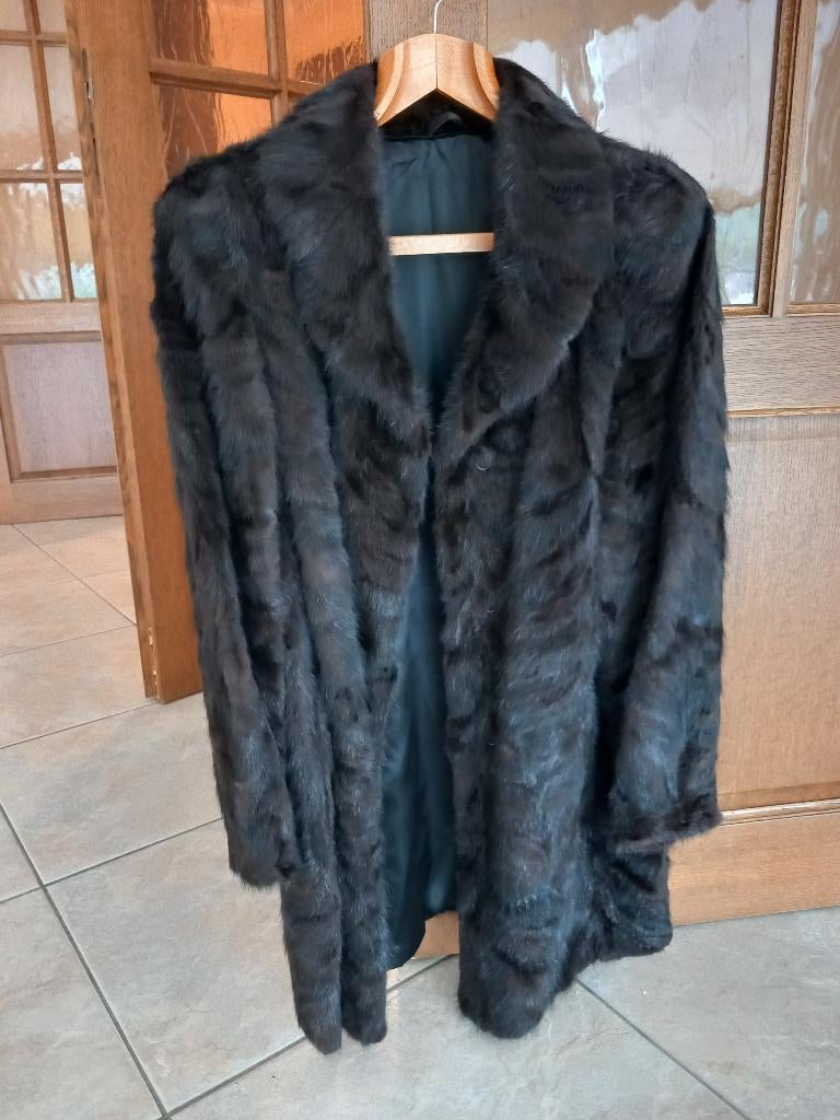 Manteau de fourrure en renard, Enlèvement, Comme neuf, Taille 42/44 (L), Brun