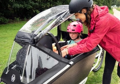 Urban Arrow | Family | Regenhuif Plus, Fietsen en Brommers, Ophalen, Gebruikt, Huif, 3 kinderen