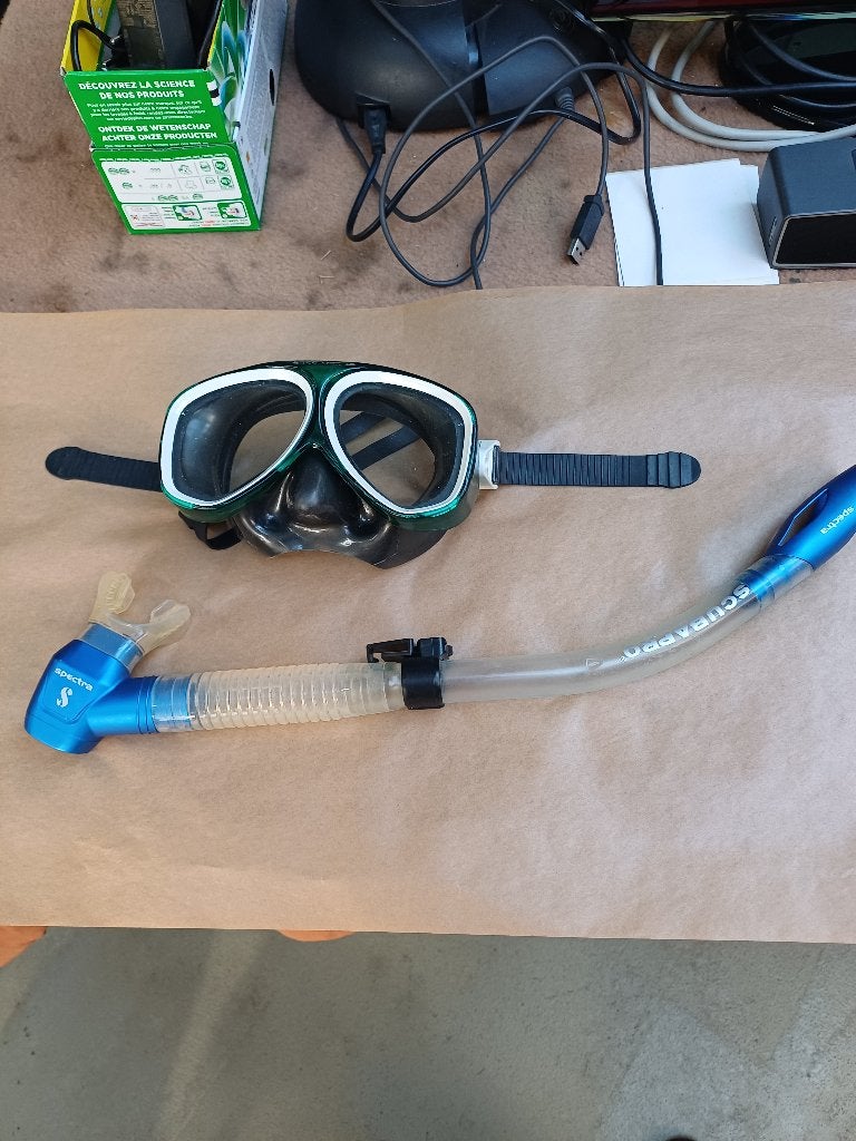 PLONGEE MASQUE ET TUBA, Enlèvement, Comme neuf, Lunettes de plongée ou Tuba