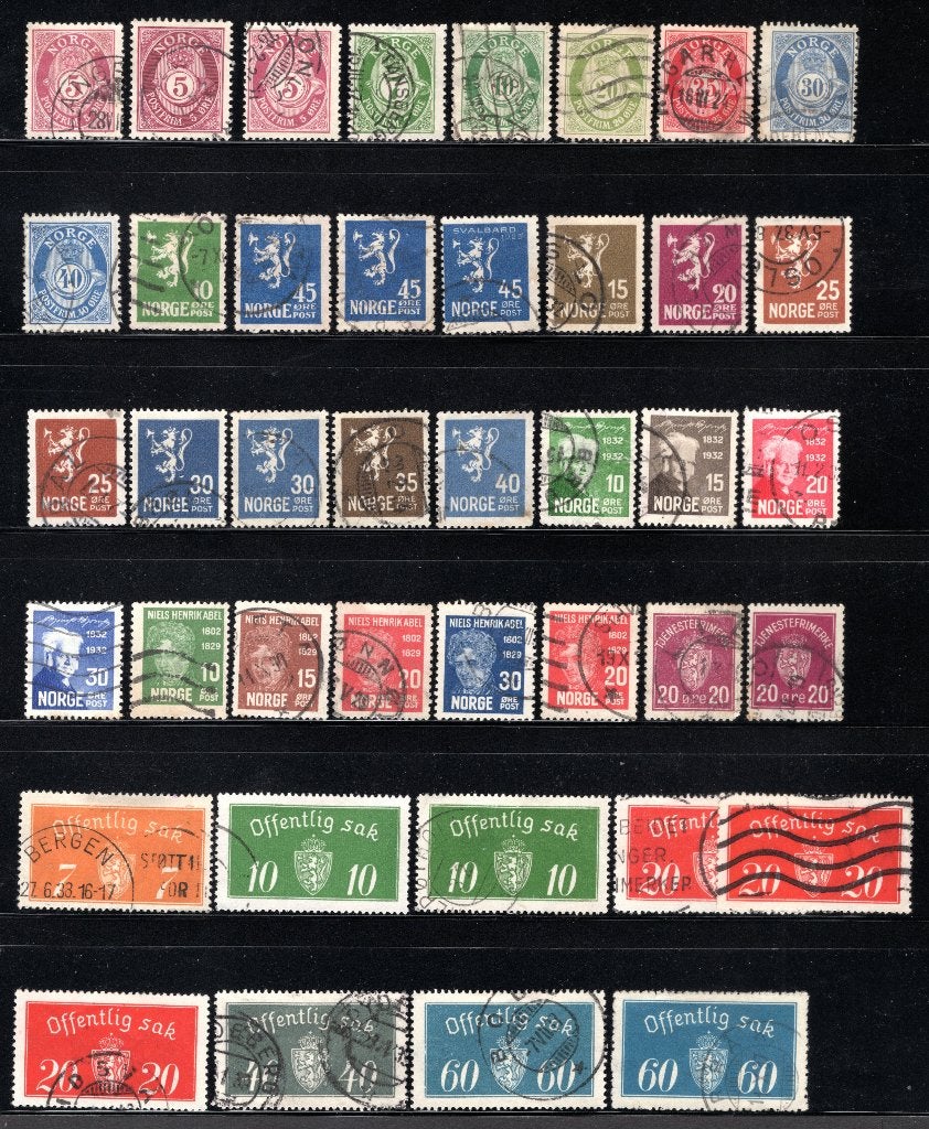 NORVÈGE Lot 1929 timbré, Envoi, Norvège, Affranchi
