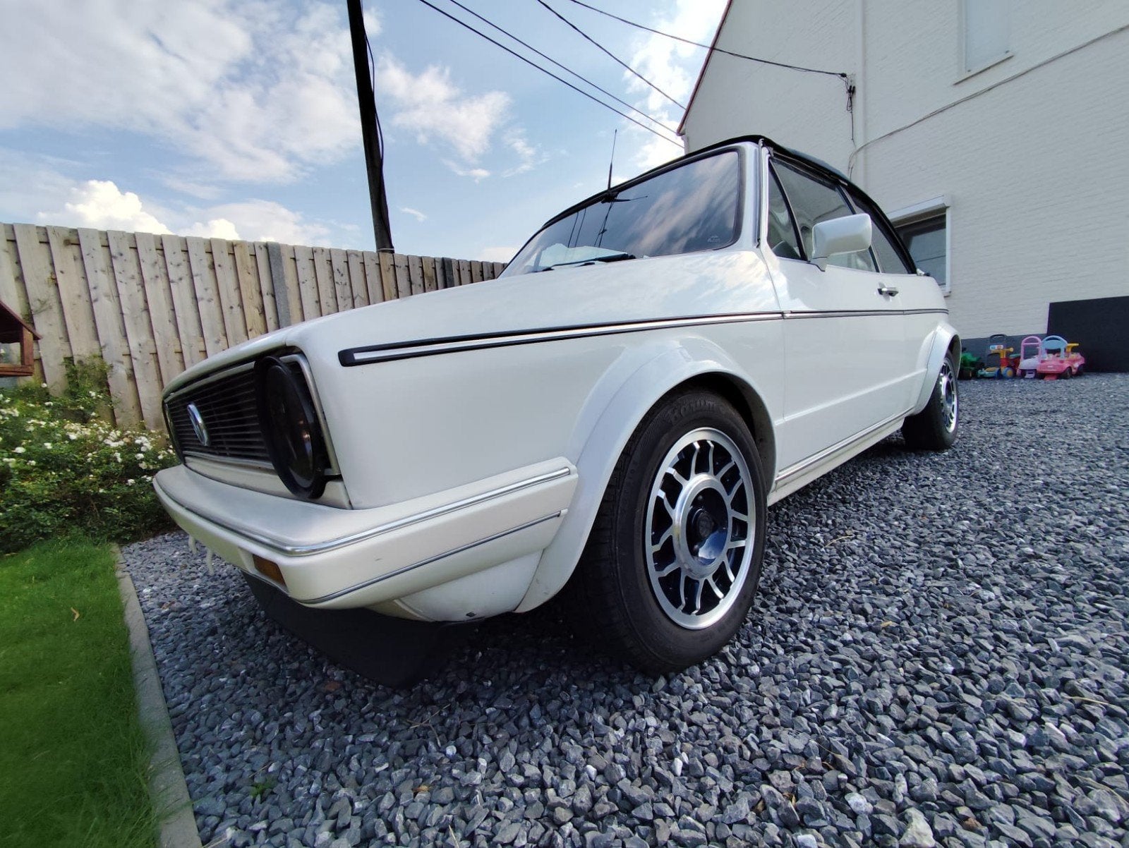 golf 1 cabriolet 1.6 1984, 4 zetels, Beige, Cabriolet, Wit