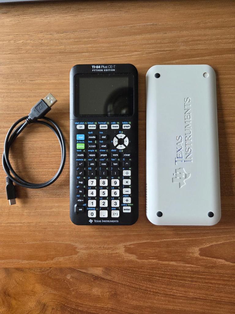 TI-84 Plus CE-T Python – Grafische rekenmachine, Ophalen, Grafische rekenmachine, Zo goed als nieuw