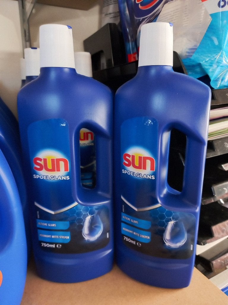 7 flessen Sun vaatwas spoelglansmiddel nieuw, Elektronische apparatuur, Vaatwasmachines, Minder dan 10 liter, Ophalen of Verzenden