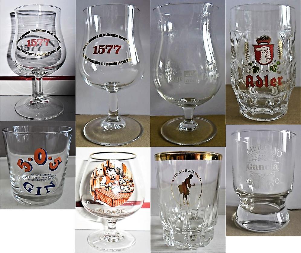 Brillen en bekers in zeer goede staat om op te halen, Verzamelen, Biermerken, Ophalen of Verzenden, Zo goed als nieuw, Overige typen
