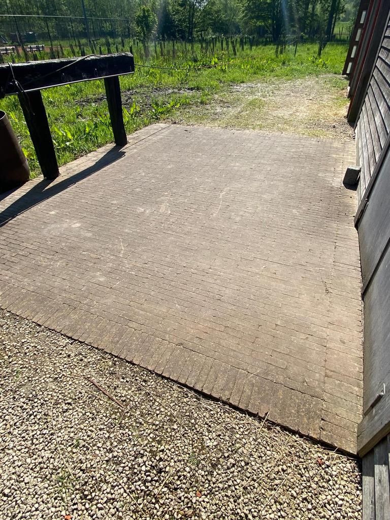 Klinkers-19m2 getrommeld bruin/bordeaux, Tuin en Terras, Ophalen, Klinkers