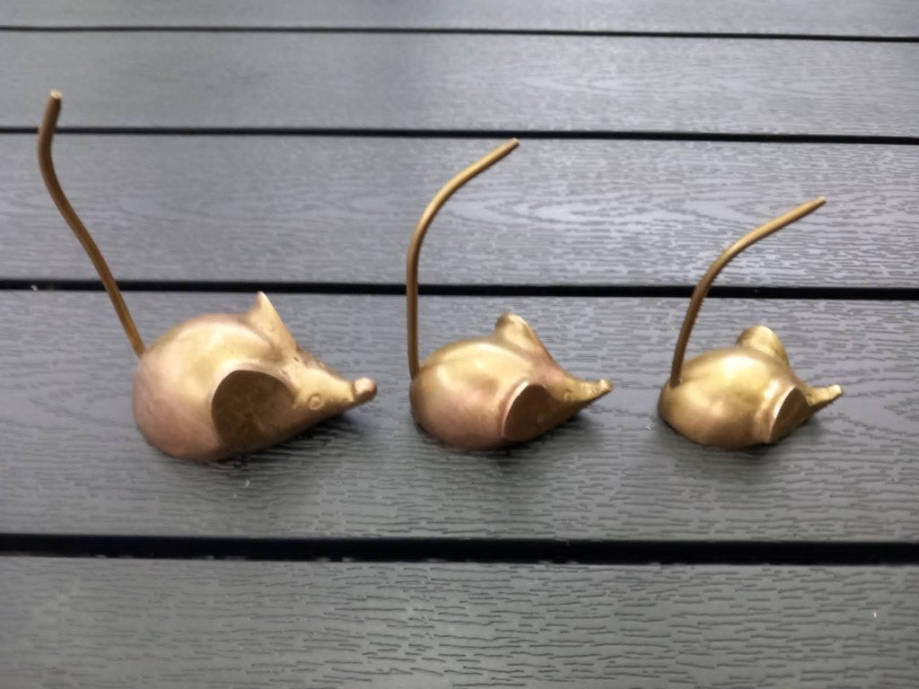 Souris en laiton, Antiquités & Art, Enlèvement
