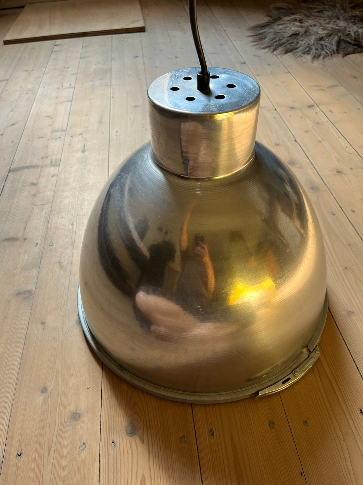Industriele hanglamp (vintage / retro), Ophalen, Gebruikt