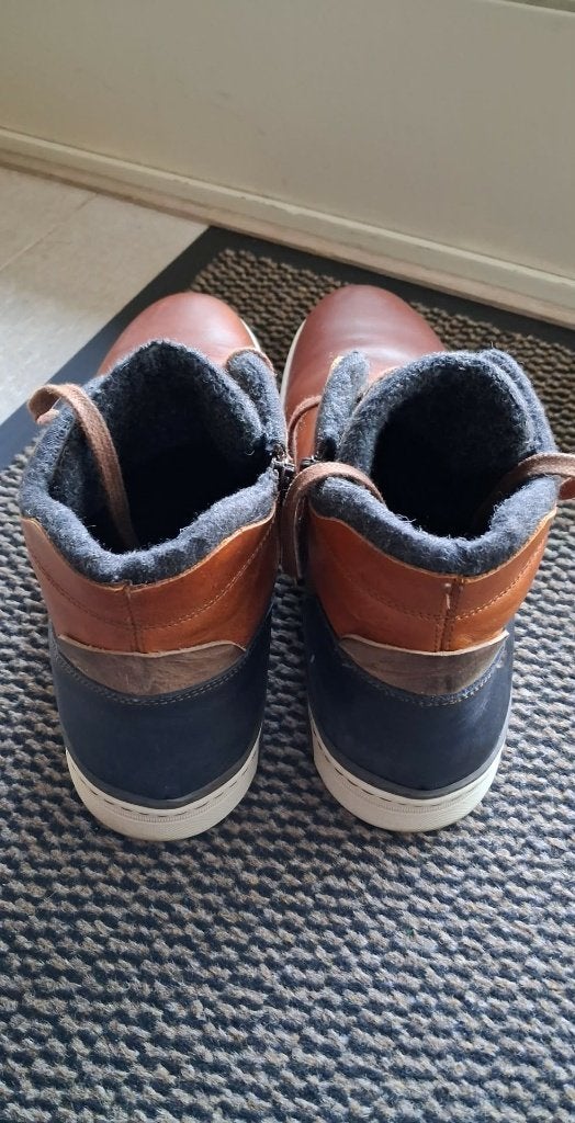 herenschoenen met rits, Ophalen of Verzenden, Zo goed als nieuw, Blauw