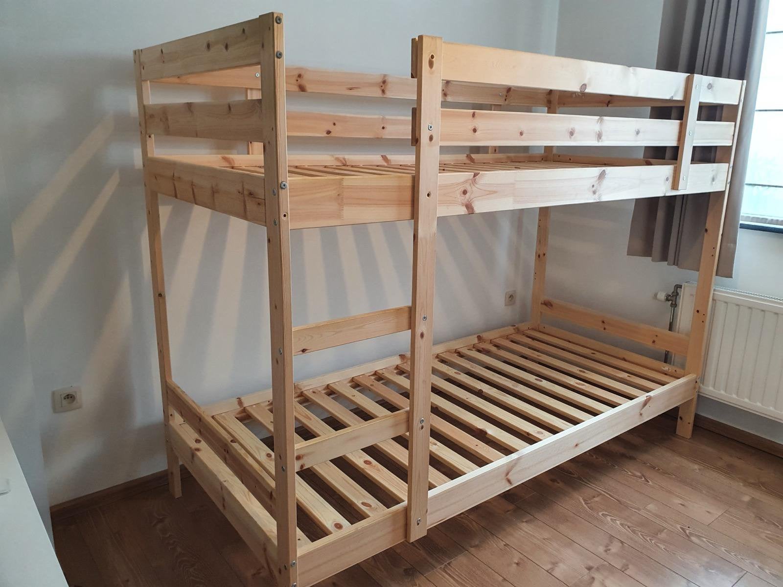 IKea stapelbed, grenen, 90x200, Huis en Inrichting, Ophalen, 90 cm, Tweepersoons, Minder dan 160 cm