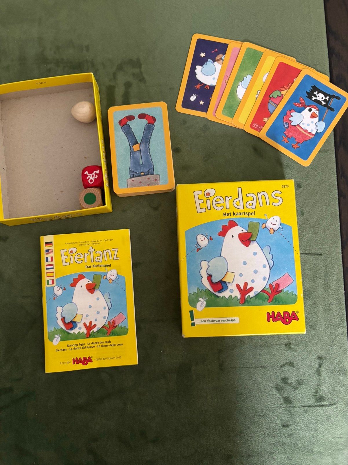 Haba eierendans kaartspel, Ophalen of Verzenden, Zo goed als nieuw