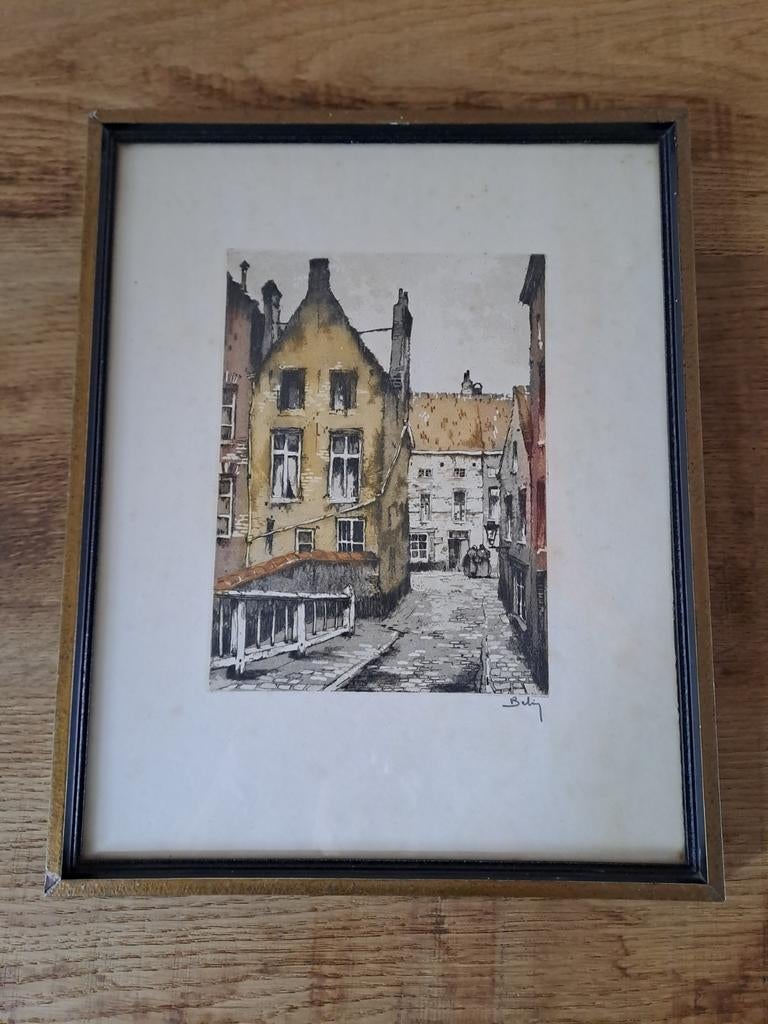 HEBBELINCK - zicht Brussel, Ophalen of Verzenden