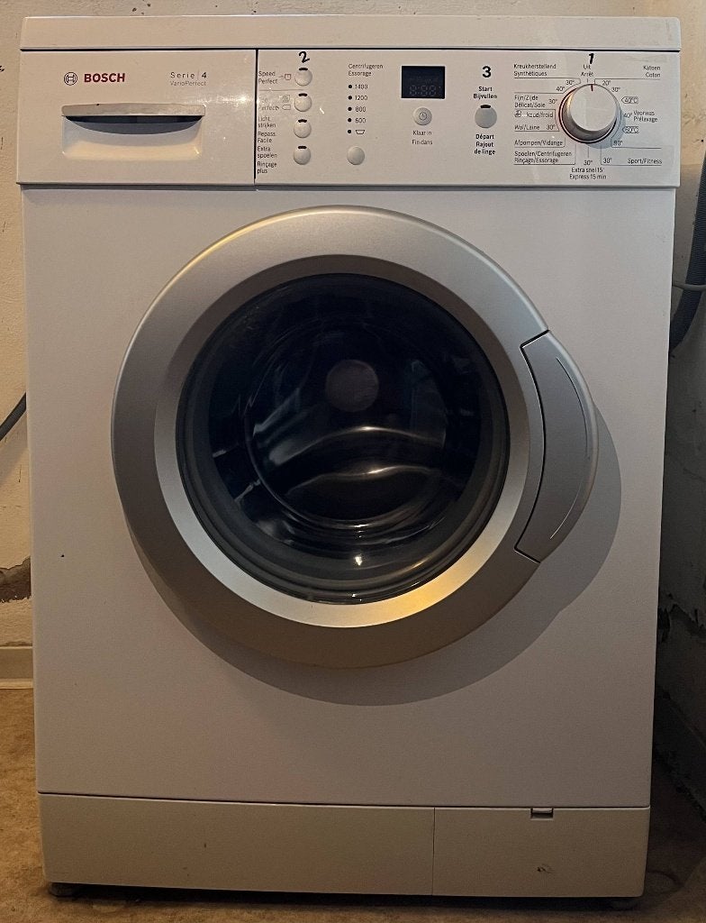 Wasmachine Bosch, Ophalen, Gebruikt, 1200 tot 1600 toeren, Voorlader