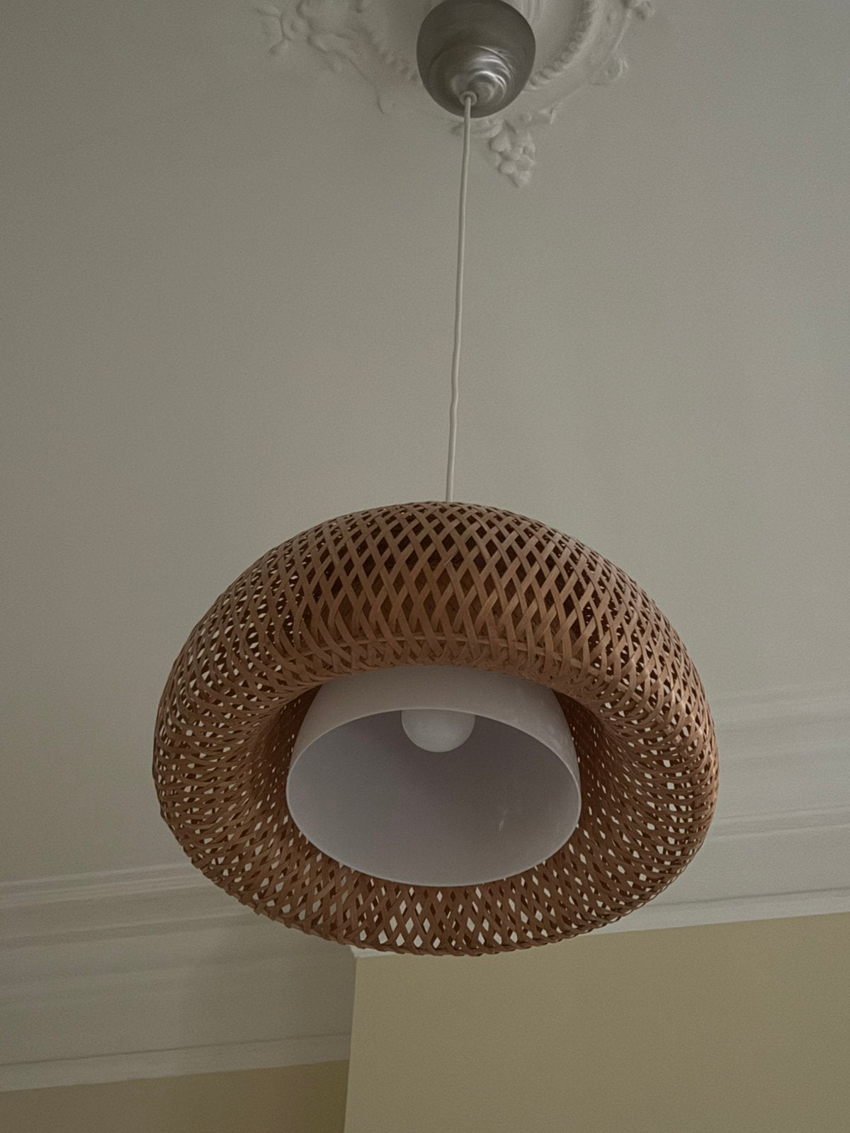vintage bamboo lamp ikea, Ophalen, Zo goed als nieuw