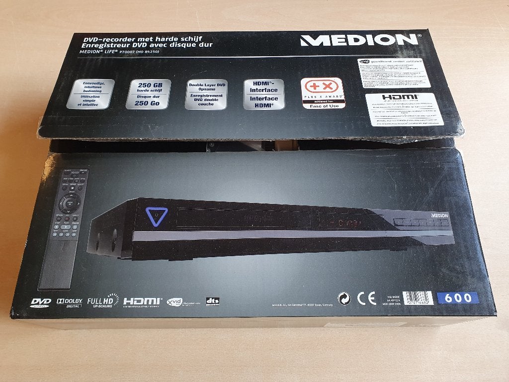 DVD Recorder met harde schijf 250GB Medion MD 84250, Ophalen of Verzenden