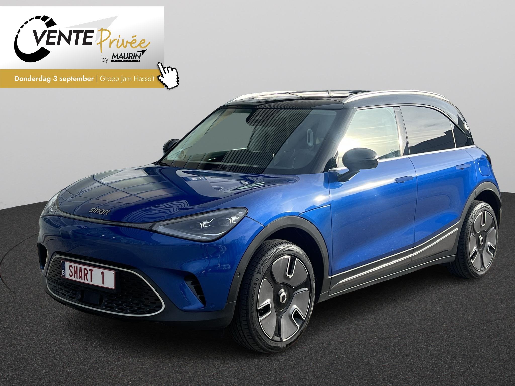 smart Smart #1 BEV 66kWh Premium, Auto's, Smart, Automaat, Gebruikt, Zwart, Blauw