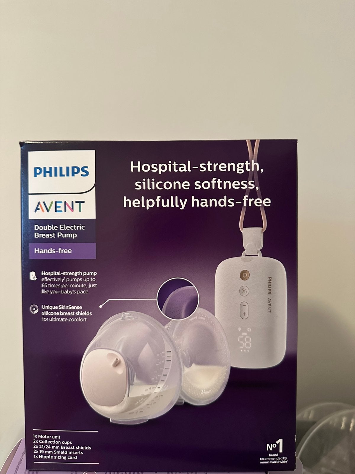 Philips Avent Elektrische dubbele borstkolf (HANDSFREE), Kinderen en Baby's, Ophalen, Borstkolf, Philips Avent, Zo goed als nieuw