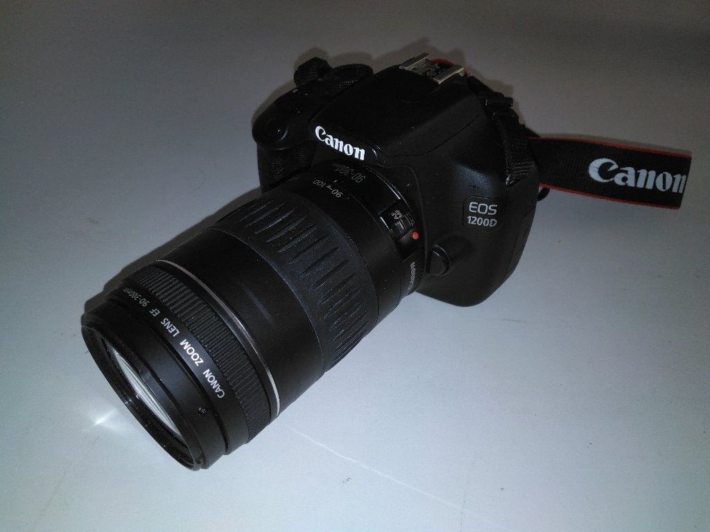 canon D1200 met zoomlens 90-300, TV, Hi-fi & Vidéo, Photo | Flash, Enlèvement ou Envoi, Utilisé, Canon, Canon