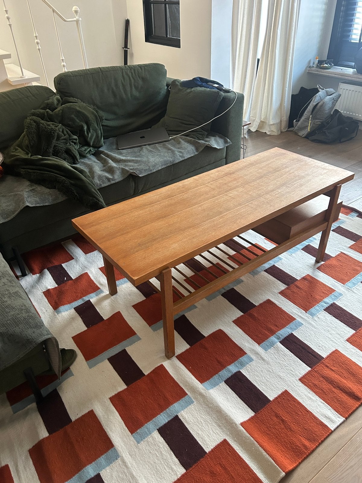 Vintage salontafel Van Den Berghe-Pauvers, Moins de 50 cm, 50 à 100 cm, Enlèvement, Utilisé
