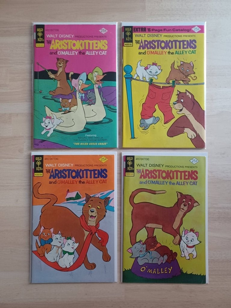 The Aristokittens 1974-1975 (4 comics High Grade), Goldkey, Enlèvement ou Envoi, Comme neuf, Plusieurs comics