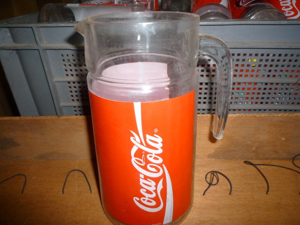 Coca-cola karaf - ijsemmer - schenkkan - halve liter glas, Ophalen, Nieuw