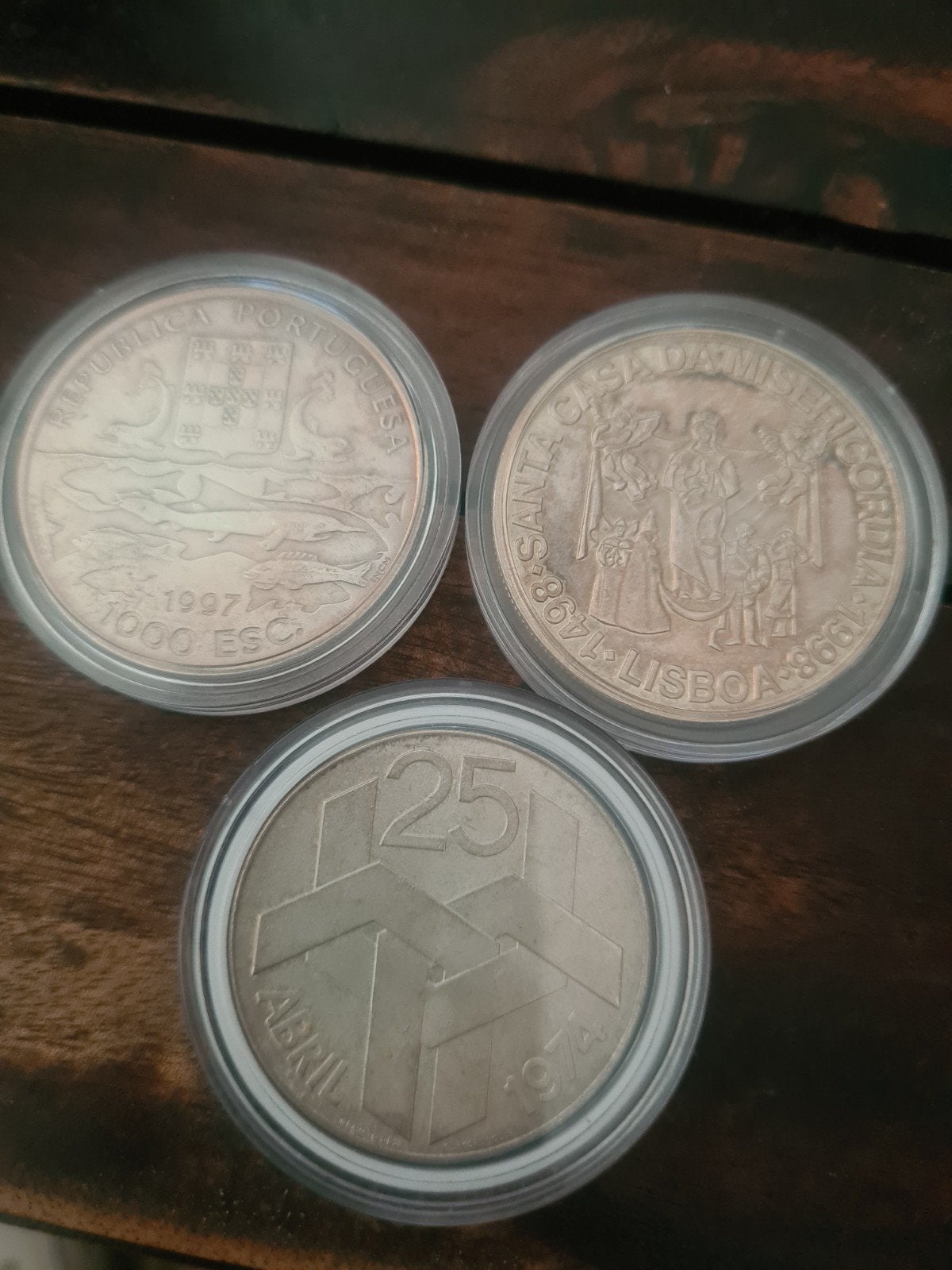 3 pièces de monnaies en argent, Enlèvement ou Envoi, Argent
