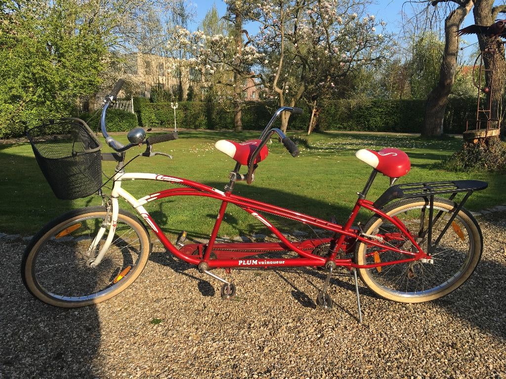 Luxe tandem, Fietsen en Brommers, Ophalen, Minder dan 10 versnellingen, Vering, Zo goed als nieuw