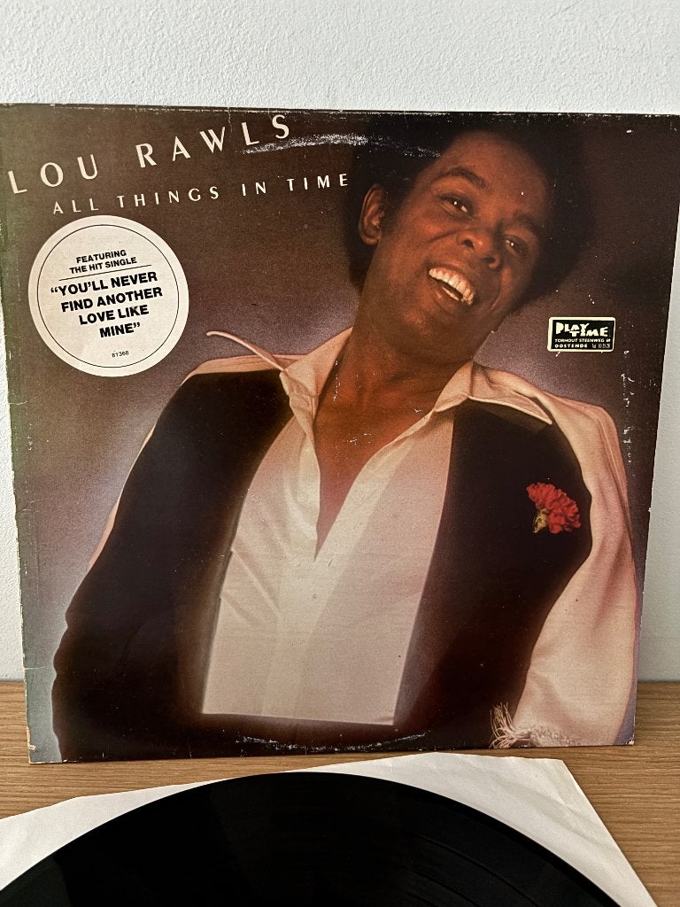 LP - Lou Rawls - all things in time, Cd's en Dvd's, Vinyl | R&B en Soul, LP, Gebruikt, Funk, Ophalen of Verzenden