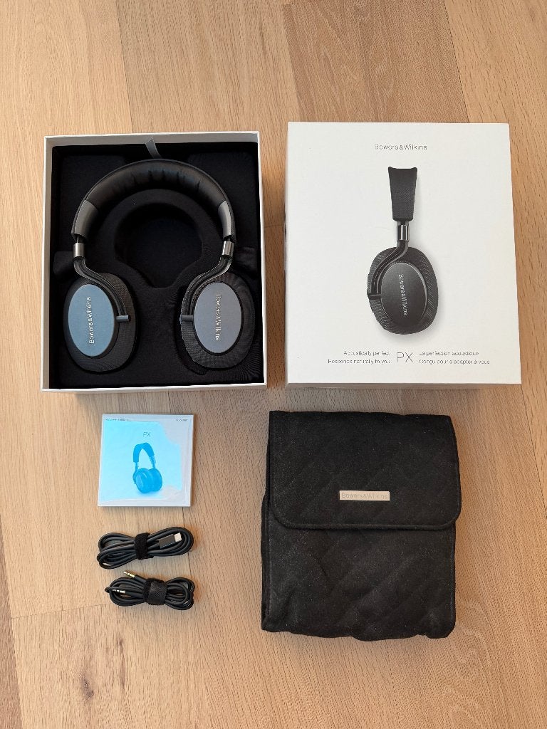 Bowers & Wilkins PX Wireless Space Grey – aptX HD – compleet, TV, Hi-fi & Vidéo, Casques audio, Réglable, Enlèvement, Bowers & Wilkins