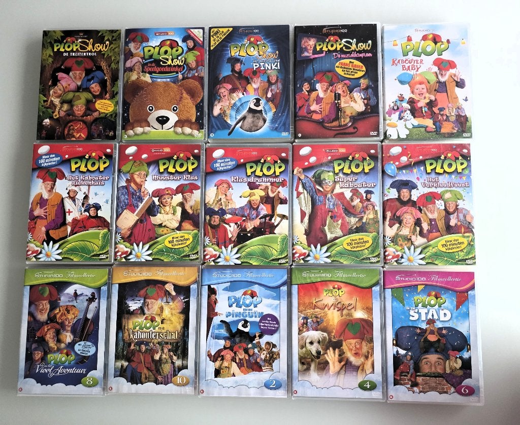 41 DVD 's Plop en Piet Piraat, CD & DVD, Enlèvement ou Envoi