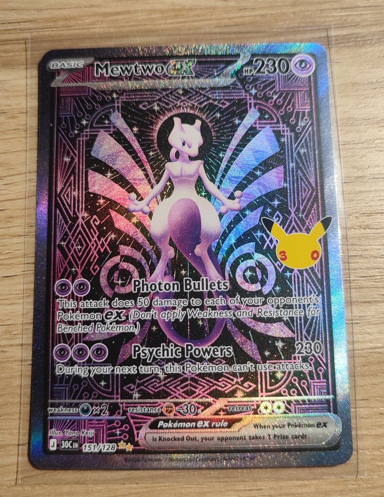 Pokémon Mewtwo ex 151/128, Enlèvement ou Envoi, Neuf, Cartes en vrac, Foil