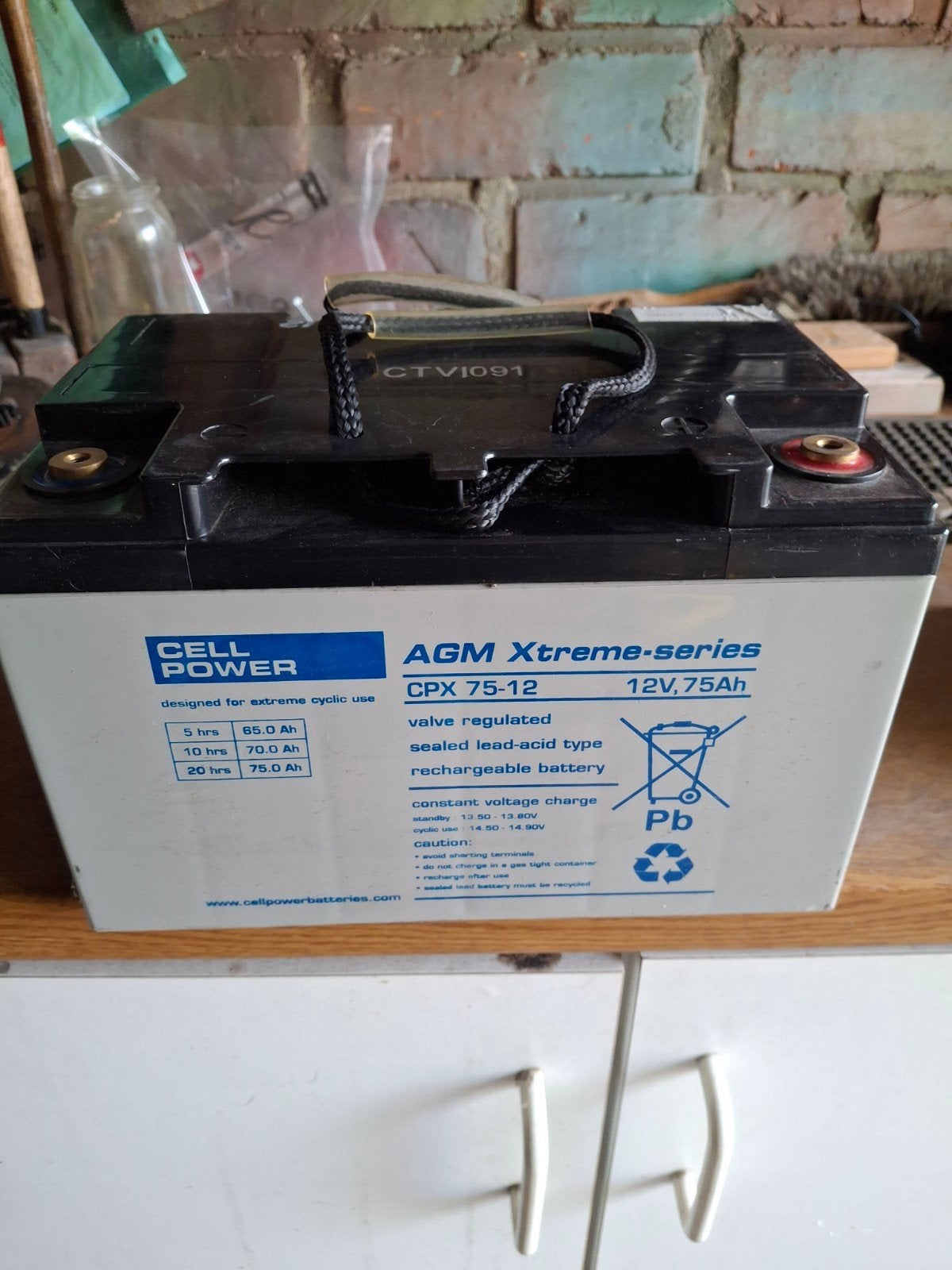 batterijen 12v 75 ah diepgaande accu's, Auto-onderdelen, Ophalen, Gebruikt