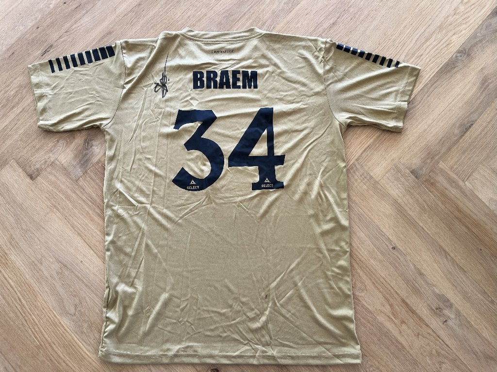 Match-worn shirt Stan Braem LMV galamatch - gesigneerd, Sport en Fitness, Maat L, Ophalen, Zo goed als nieuw, Shirt