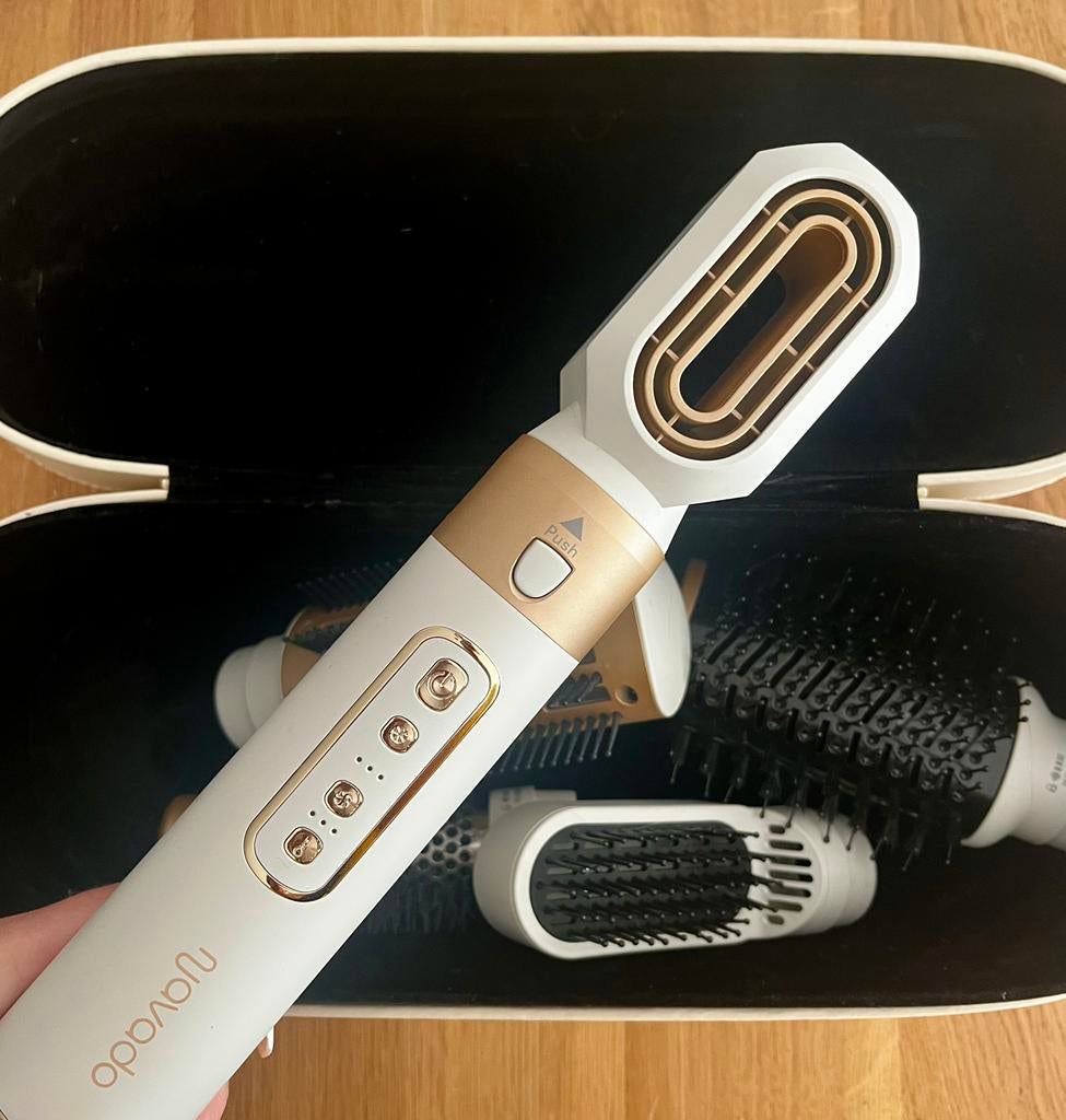 Navado EasyStyler Pro en or blanc comme neuf, Enlèvement ou Envoi, Comme neuf, Fer à friser ou Lisseur