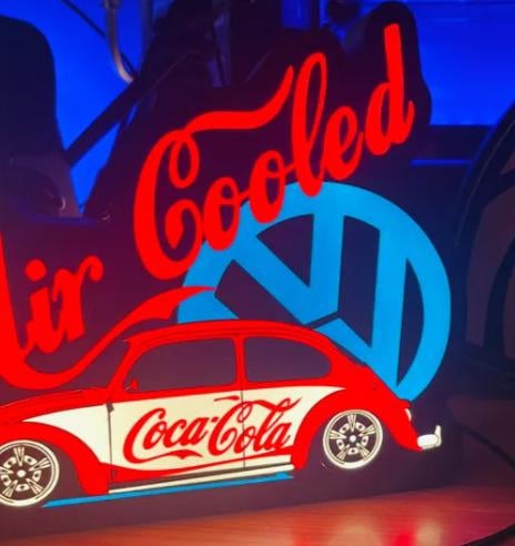 Auto Coca-Cola verlichting Volkswagen, Verzamelen, Ophalen of Verzenden, Nieuw