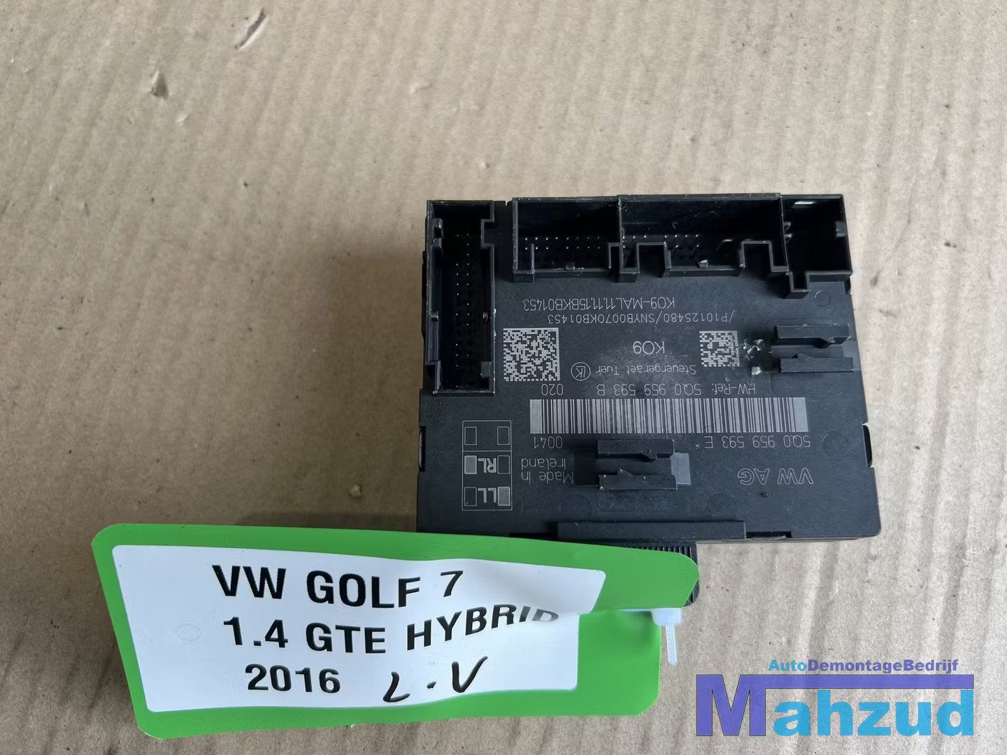 VW GOLF 7 Links voor deur module 5Q0959593B 2012-2021, Volkswagen, Volkswagen AG, Vw@volkswagen.de, Utilisé