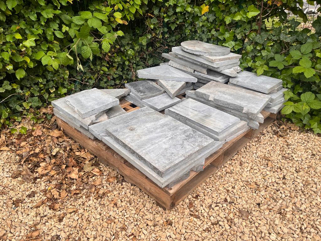 Gratis blauwe steen voor tegels 20cm x 20cm, Enlèvement