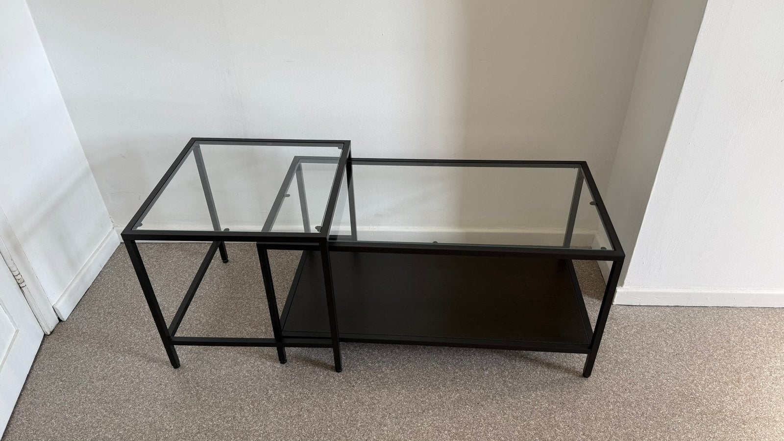 Glazen salontafel IKEA, Enlèvement, Comme neuf