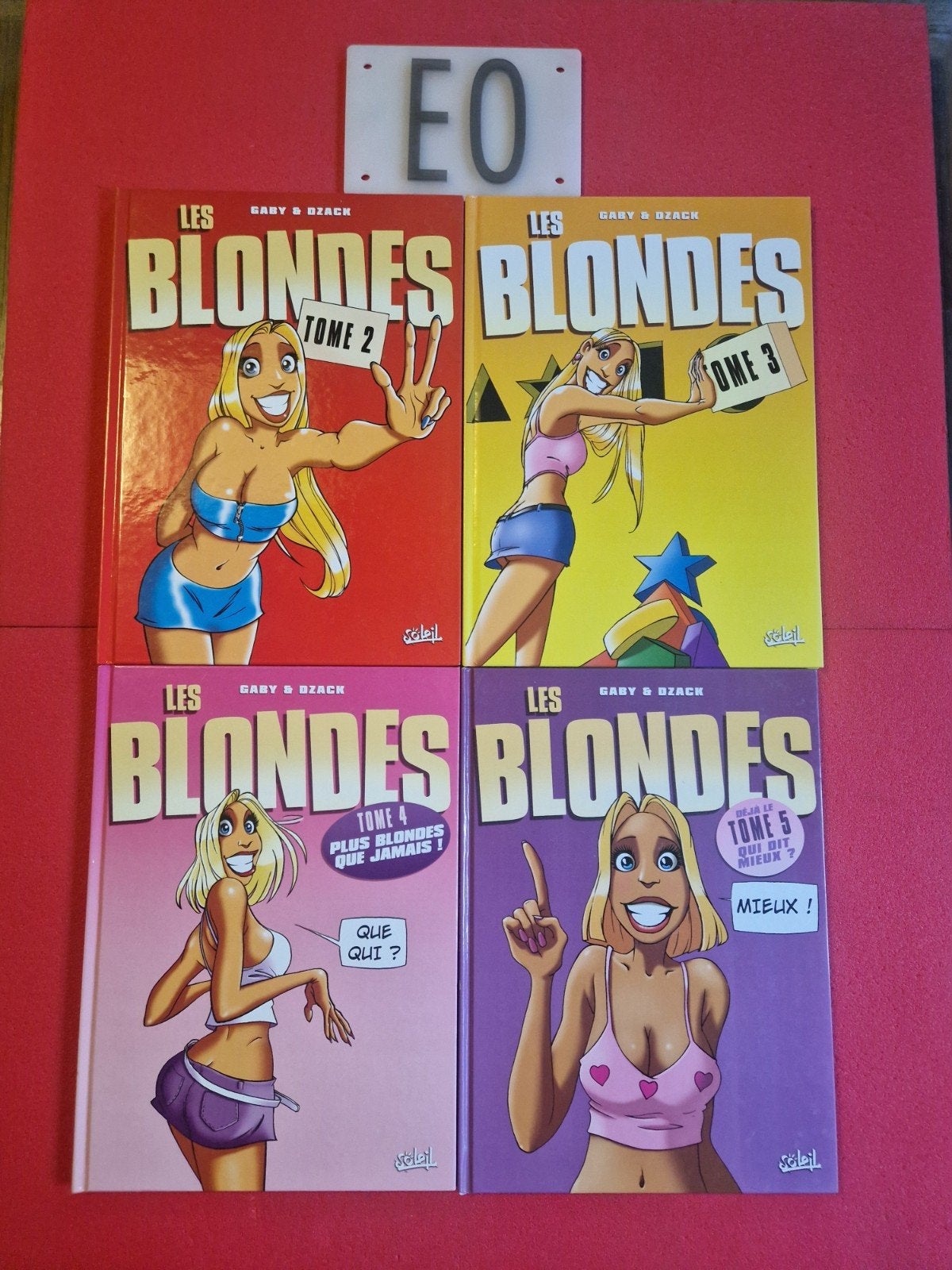 lot de 4 bd les blondes 2 à 5,EO, Enlèvement ou Envoi