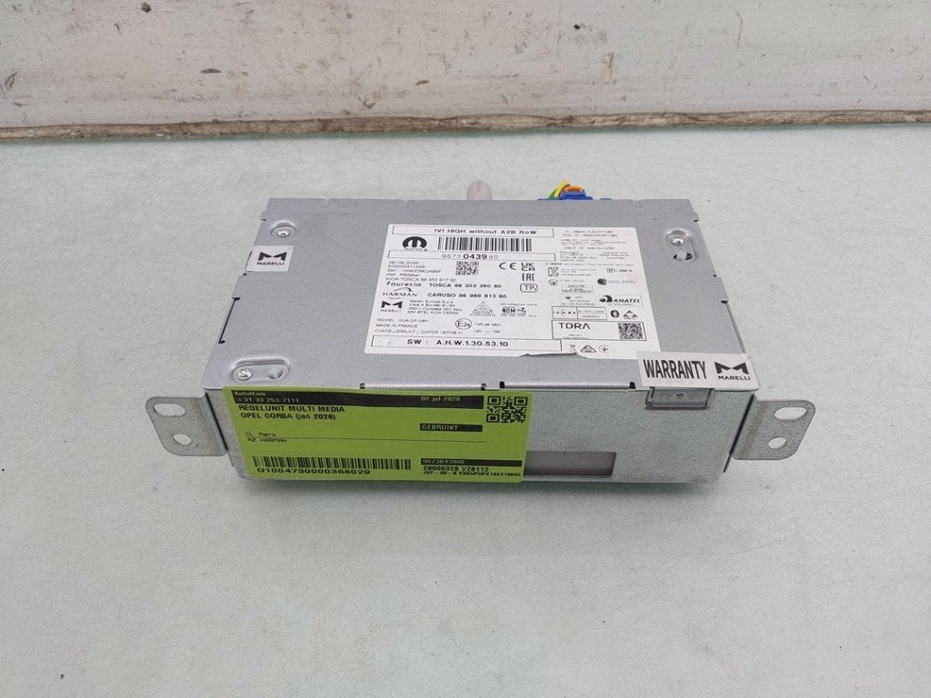 ORDINATEUR MULTIMEDIA Opel Corsa F (UB / UH / UP), Opel, Opel Automobile GmbH, Utilisé, Kontakt-opel@opel.com