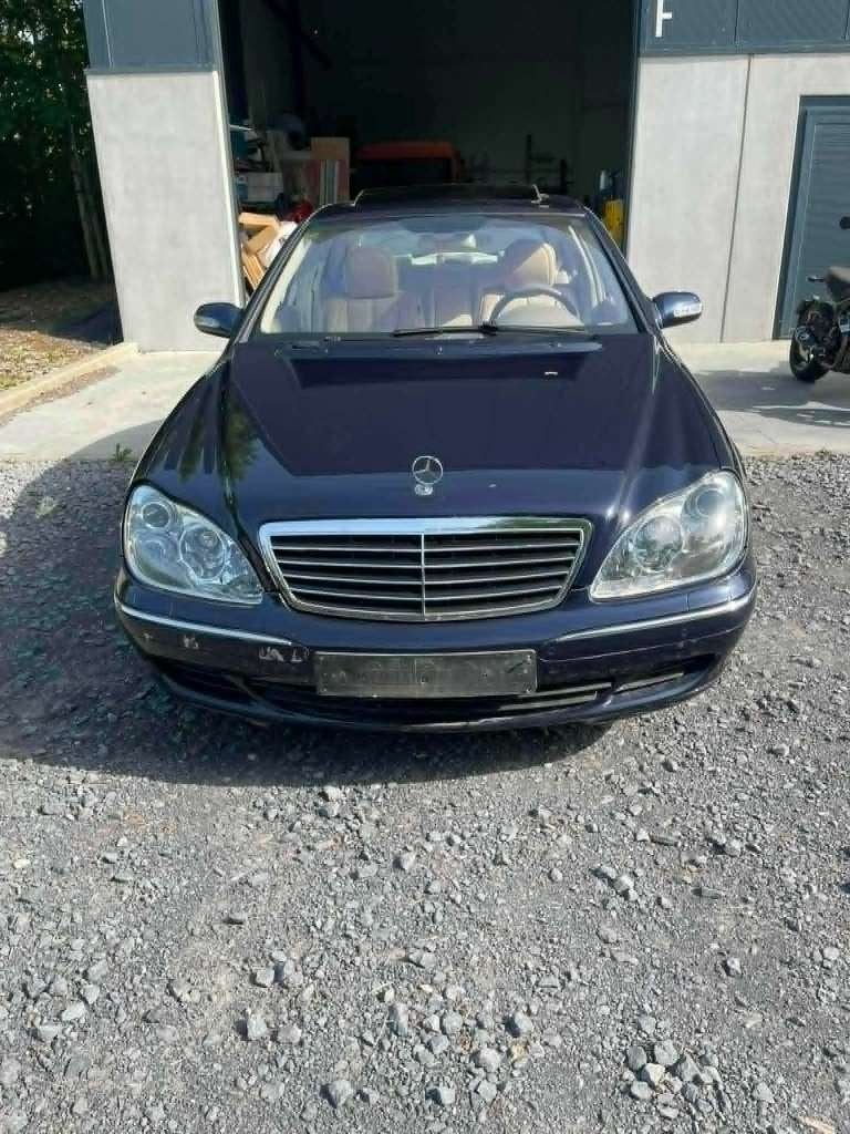 mercedes s-500, Auto's, Mercedes-Benz, Automaat, Achterwielaandrijving, Beige, Blauw