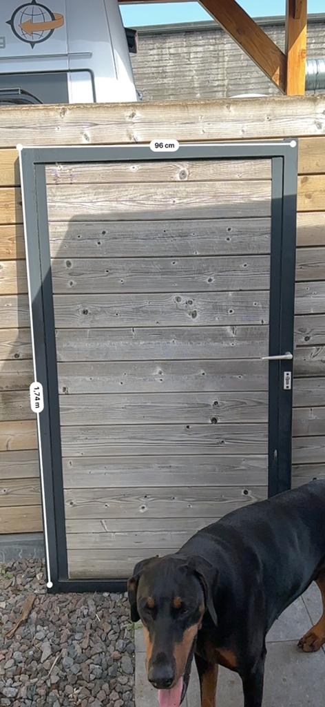 Tuinpoort in metaal en hout, Tuin en Terras, Tuinpoorten, Ophalen, Hout