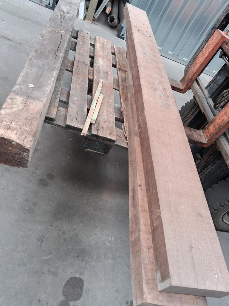 Eiken balken, Doe-het-zelf en Bouw, Hout en Planken, Ophalen, Eiken