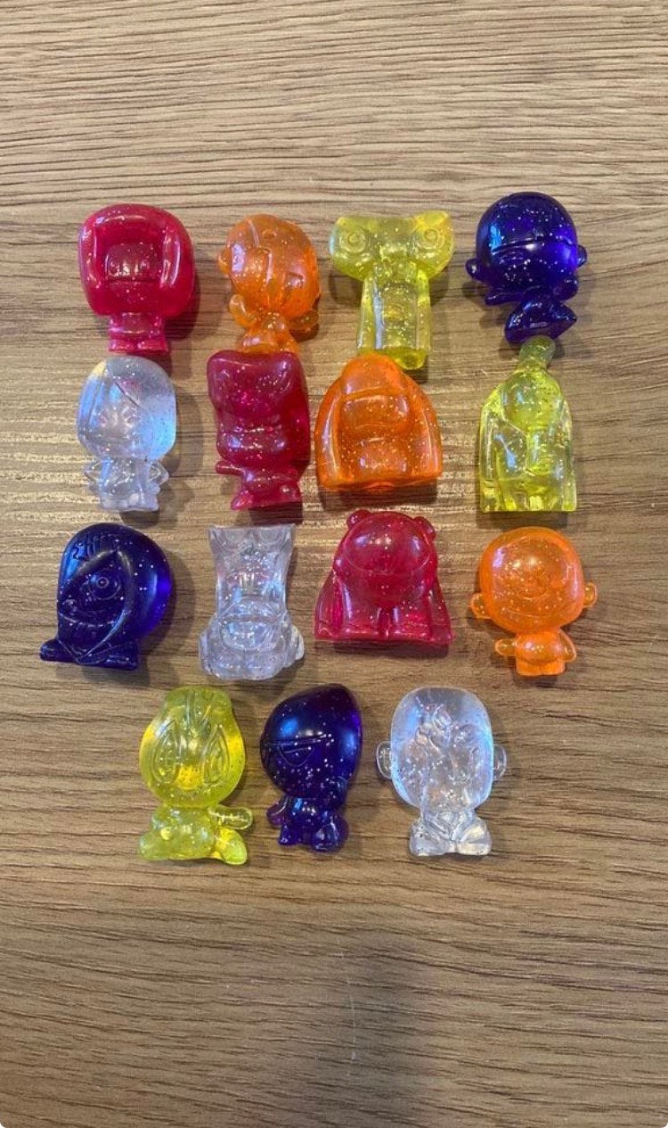 15 gogos gogos glitter transparentes (2HC), Enlèvement ou Envoi, Comme neuf