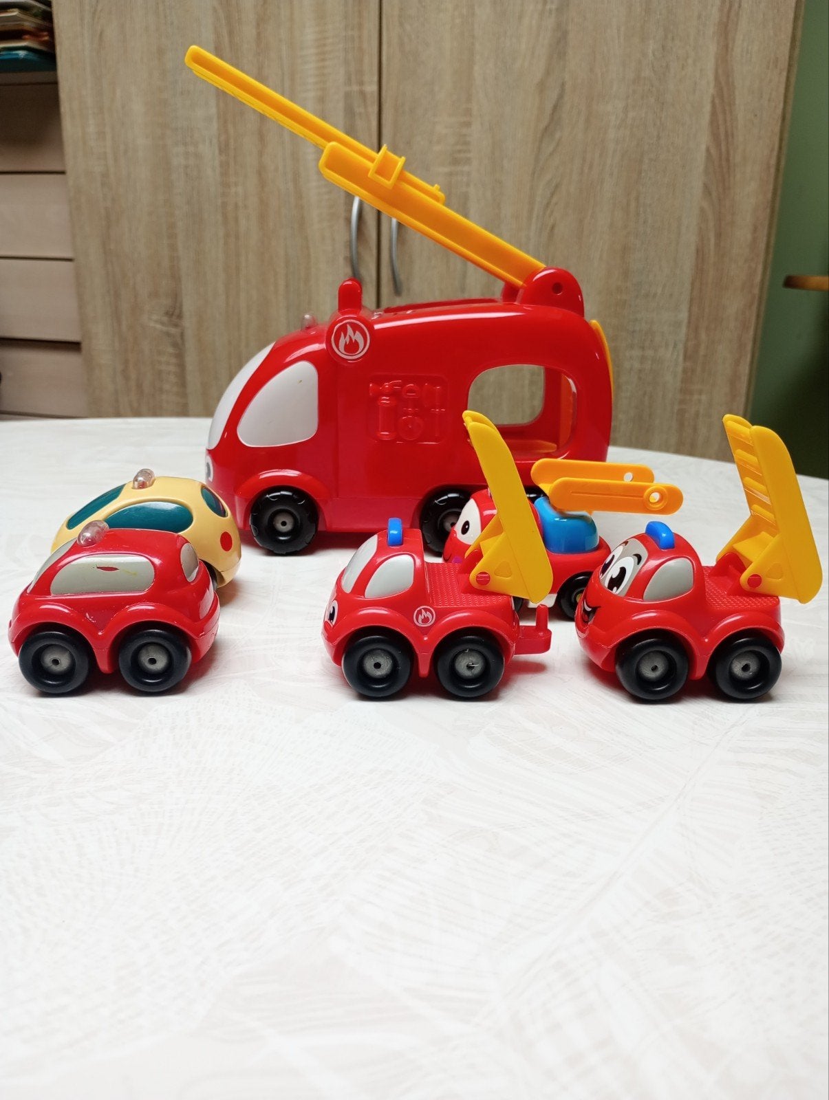 Grand camion de pompiers interactif de la gamme Smoby Vroom, Enlèvement ou Envoi