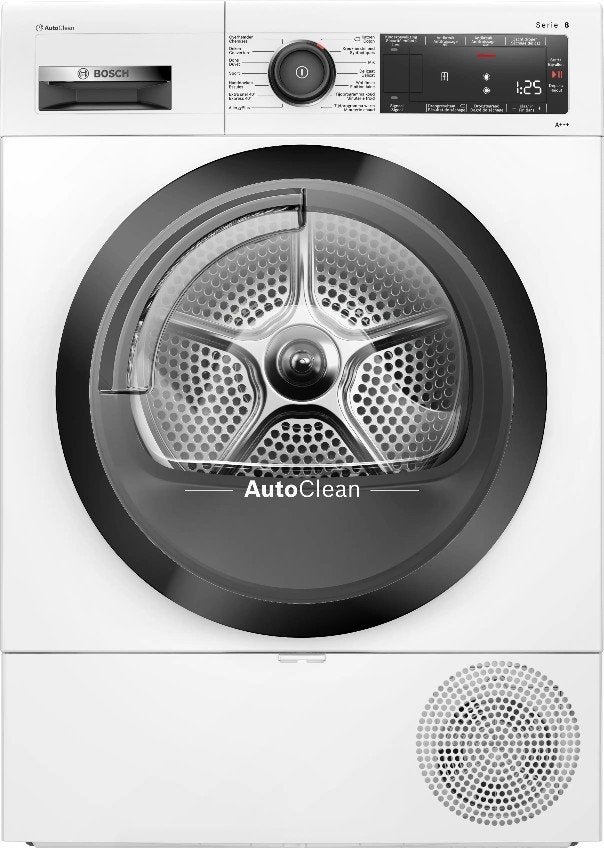 BOSCH Serie 8 Droogkast met warmtepomp 9 kg MET FOUTCODE E01, Ophalen, 8 tot 10 kg, Zo goed als nieuw, Condens