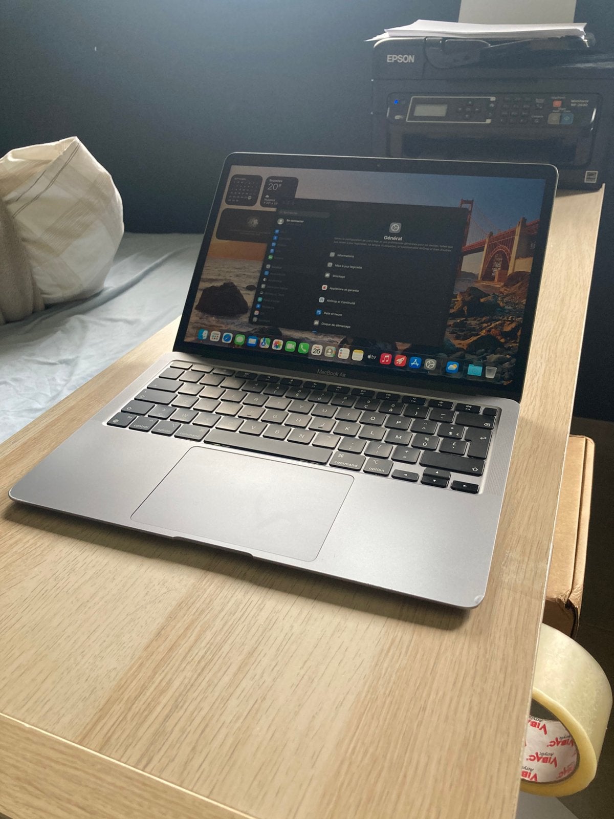 MacBook Air M1 (8 GB/256 GB) + nieuwe oplader, Computers en Software, 256 GB, 8 GB, 13 inch, Ophalen of Verzenden
