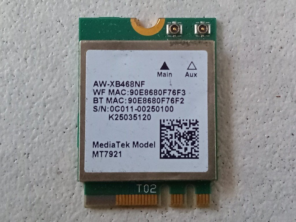 MT7921 NGFF M.2 Dual Band WiFi-kaart, 1800 Mbps, Ophalen of Verzenden, Zo goed als nieuw, Intern, AKLOSIPY