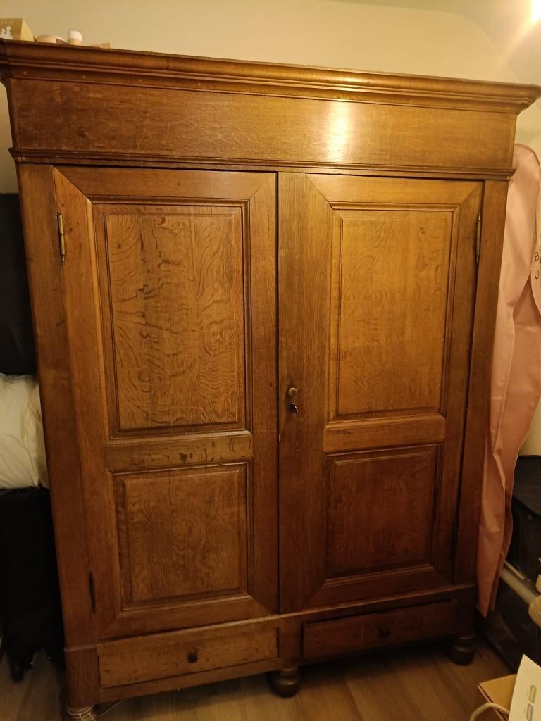 Klassieke (vestiaire) kast, Antiek en Kunst, Ophalen